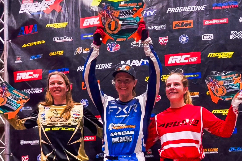 Shelby Turner wins the third round of the Endurocross Championship in Redmond, Oregon 2024